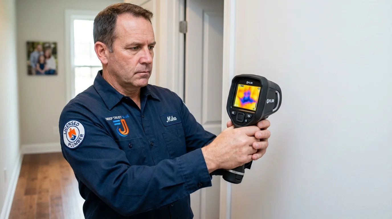 Thermal imaging leak detection by Johns Plumbing LLC in Berkeley Springs